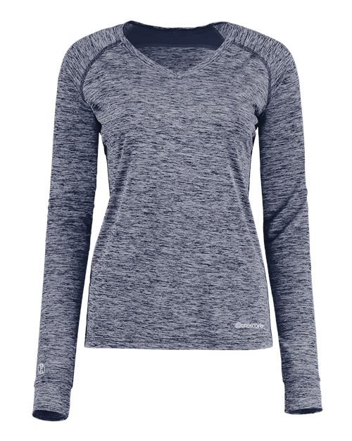 Holloway Women's Electrify CoolCore Long Sleeve V-Neck T-Shirt 222770
