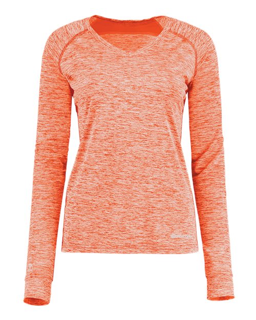 Holloway Women's Electrify CoolCore Long Sleeve V-Neck T-Shirt 222770