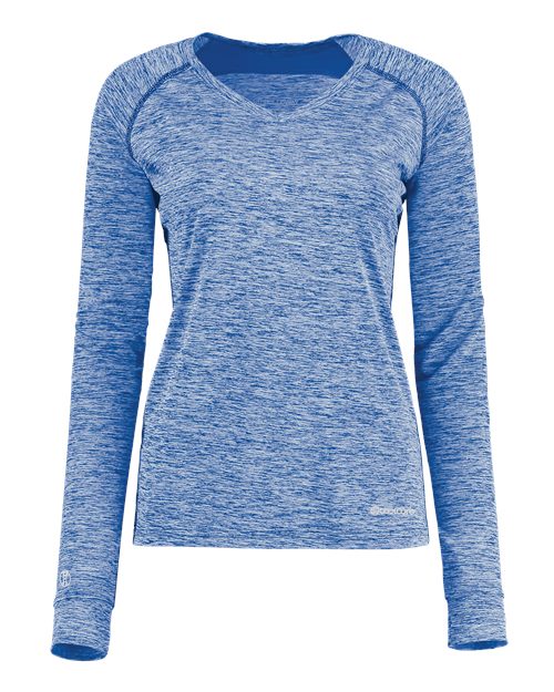Holloway Women's Electrify CoolCore Long Sleeve V-Neck T-Shirt 222770