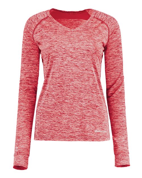 Holloway Women's Electrify CoolCore Long Sleeve V-Neck T-Shirt 222770