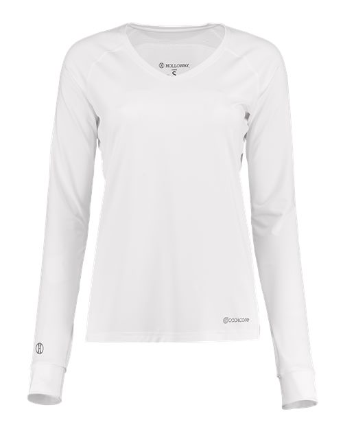 Holloway Women's Electrify CoolCore Long Sleeve V-Neck T-Shirt 222770