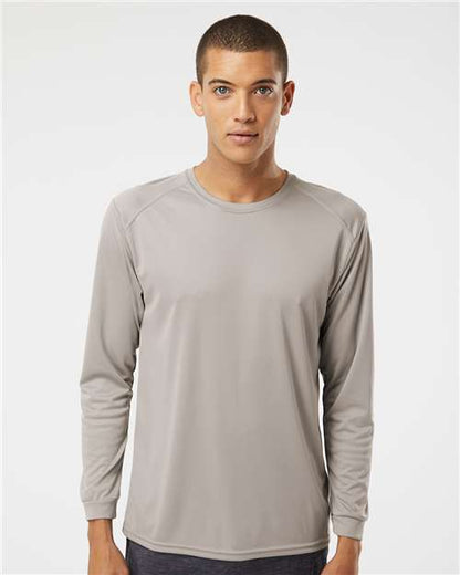 Custom Embroidered  Paragon Long Islander Performance Long Sleeve T-Shirt 210 Sand