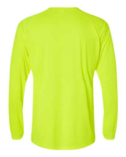 Paragon Long Islander Performance Long Sleeve T-Shirt 210 Safety Green