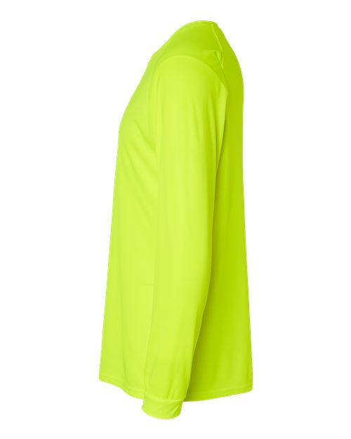 Paragon Long Islander Performance Long Sleeve T-Shirt 210 Safety Green