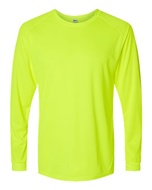 Paragon Long Islander Performance Long Sleeve T-Shirt 210 Safety Green