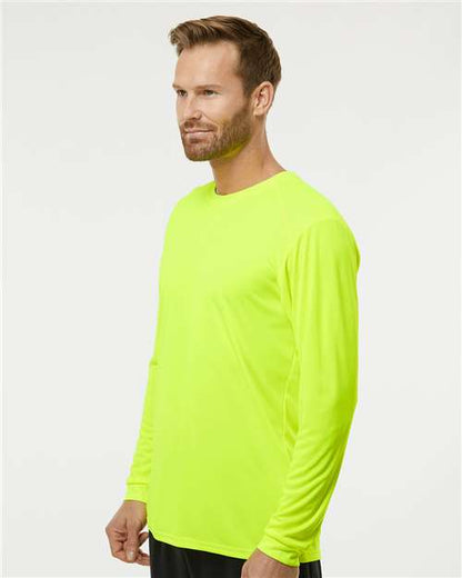 Paragon Long Islander Performance Long Sleeve T-Shirt 210 Safety Green