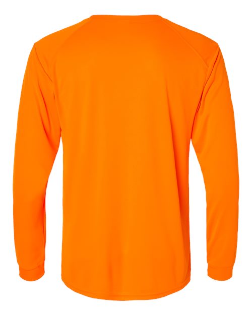 Paragon Long Islander Performance Long Sleeve T-Shirt 210 Neon Orange