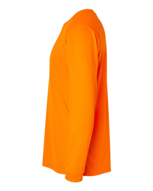 Paragon Long Islander Performance Long Sleeve T-Shirt 210 Neon Orange