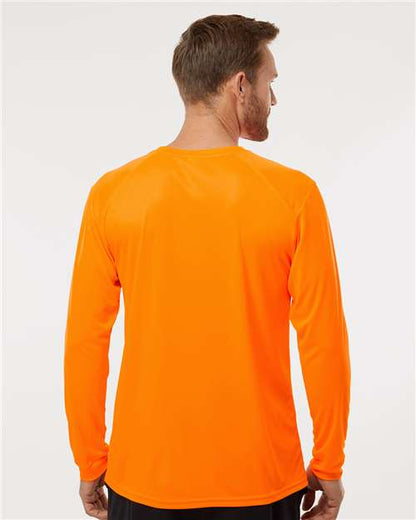 Paragon Long Islander Performance Long Sleeve T-Shirt 210 Neon Orange