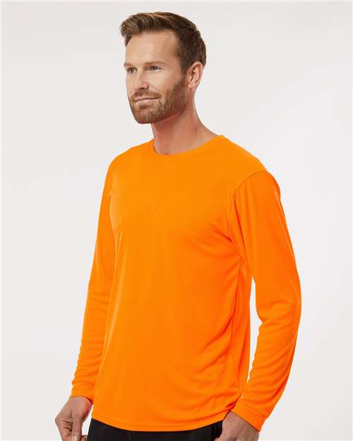 Paragon Long Islander Performance Long Sleeve T-Shirt 210 Neon Orange