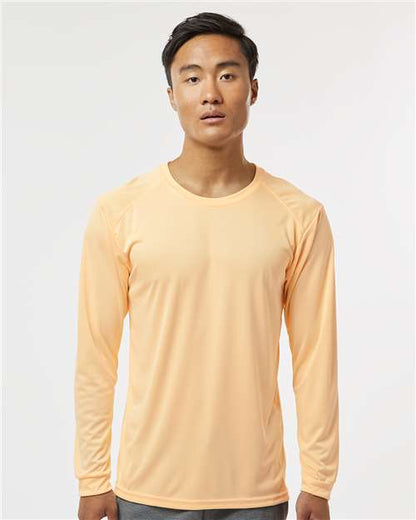 Custom Embroidered  Paragon Long Islander Performance Long Sleeve T-Shirt 210 Peach
