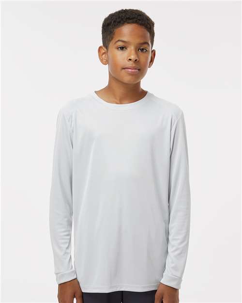 Custom Embroidered  Paragon Youth Long Islander Performance Long Sleeve T-Shirt 218Y  
