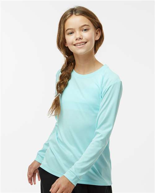Custom Embroidered  Paragon Youth Long Islander Performance Long Sleeve T-Shirt 218Y  