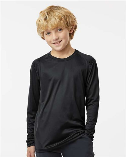 Custom Embroidered  Paragon Youth Long Islander Performance Long Sleeve T-Shirt 218Y  