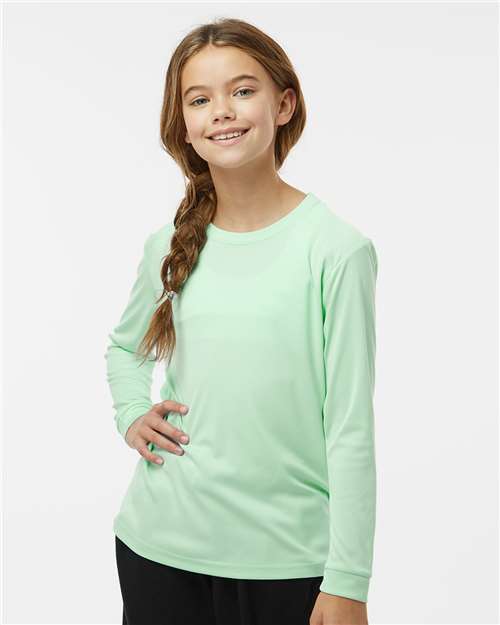 Custom Embroidered  Paragon Youth Long Islander Performance Long Sleeve T-Shirt 218Y  