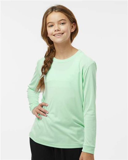 Custom Embroidered  Paragon Youth Long Islander Performance Long Sleeve T-Shirt 218Y  