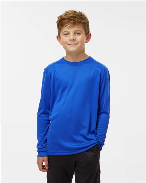 Custom Embroidered  Paragon Youth Long Islander Performance Long Sleeve T-Shirt 218Y  
