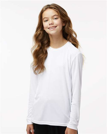 Custom Embroidered  Paragon Youth Long Islander Performance Long Sleeve T-Shirt 218Y  