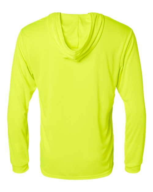 Paragon Bahama Performance Hooded Long Sleeve T-Shirt 220 Safety Green