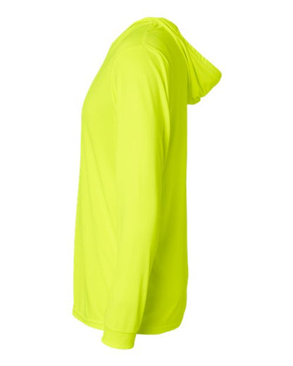 Paragon Bahama Performance Hooded Long Sleeve T-Shirt 220 Safety Green
