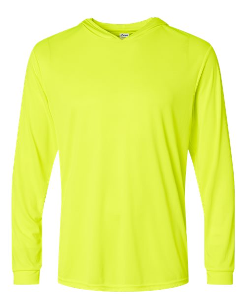 Paragon Bahama Performance Hooded Long Sleeve T-Shirt 220 Safety Green