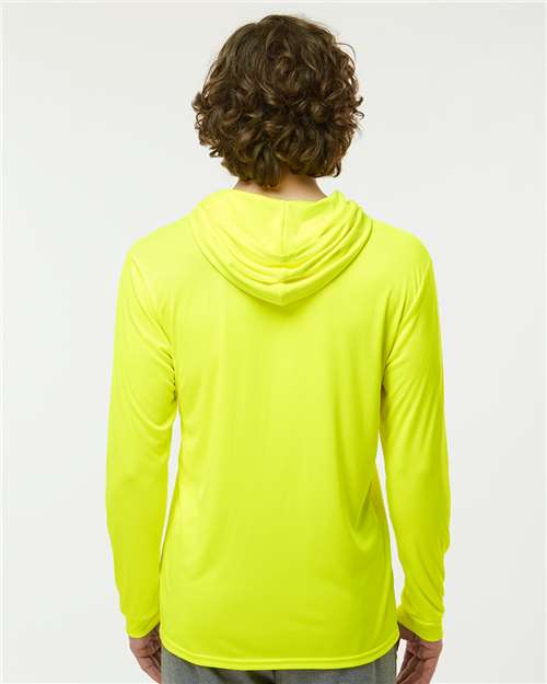 Paragon Bahama Performance Hooded Long Sleeve T-Shirt 220 Safety Green