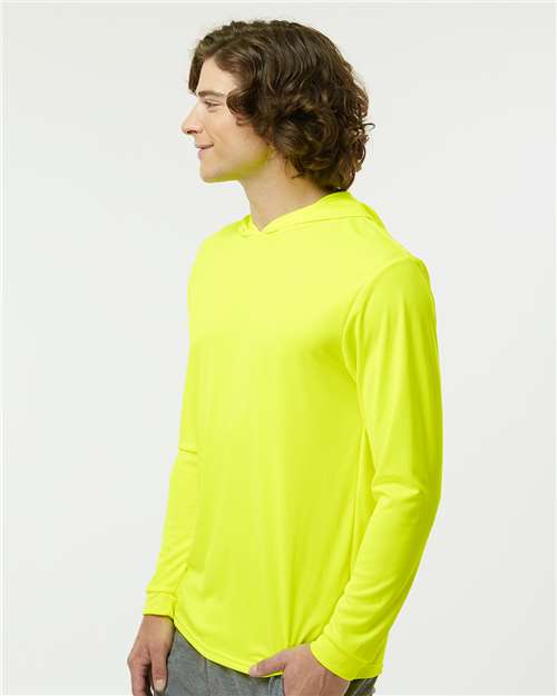 Paragon Bahama Performance Hooded Long Sleeve T-Shirt 220 Safety Green