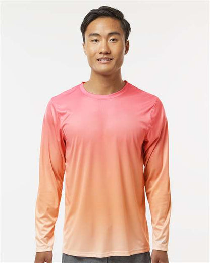 Custom Embroidered  Paragon Barbados Performance Pin Dot Long Sleeve T-Shirt 225  