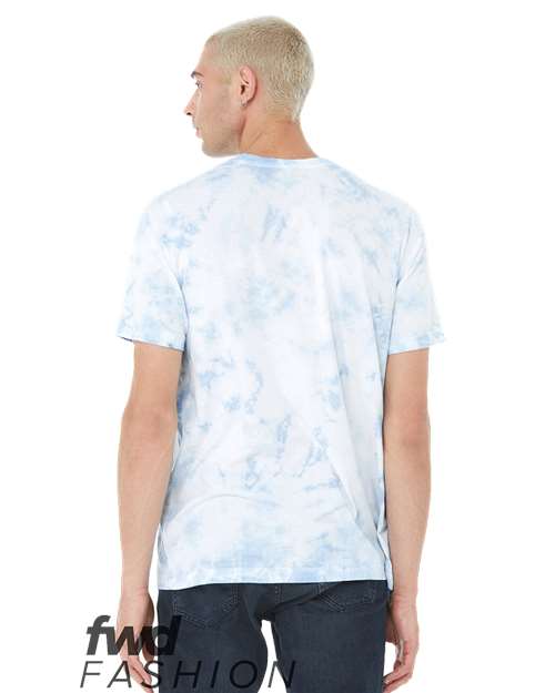 BELLA + CANVAS FWD Fashion Tie-Dyed Tee 3100RD Custom Embroidered Business Logo