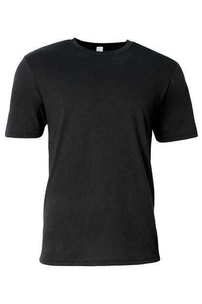 Custom Embroidered A4 T-Shirts  in Black
