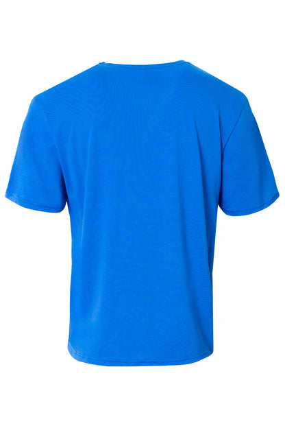Custom Embroidered A4 T-Shirts  in Royal