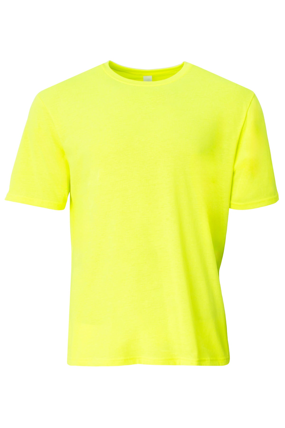 Custom Embroidered A4 T-Shirts  in Safety Yellow