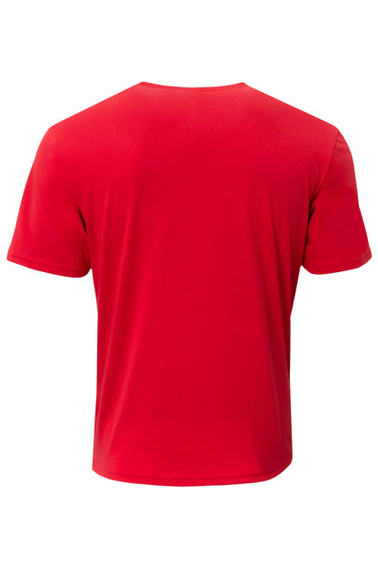 Custom Embroidered A4 T-Shirts  in Scarlet