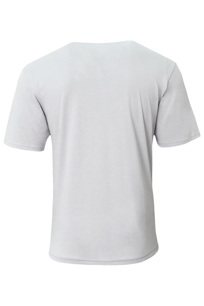 Custom Embroidered A4 T-Shirts  in Silver
