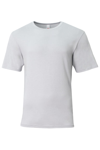 Custom Embroidered A4 T-Shirts  in Silver