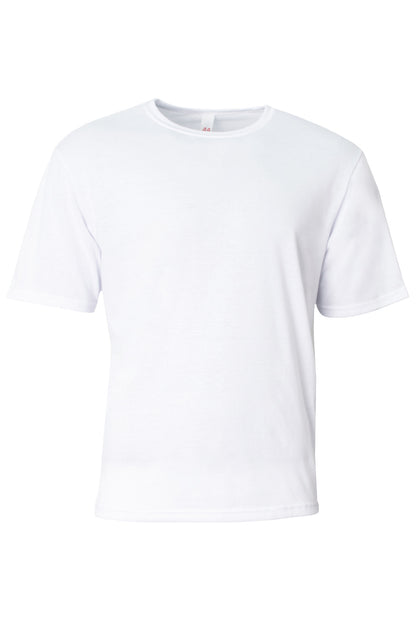 Custom Embroidered A4 T-Shirts  in White