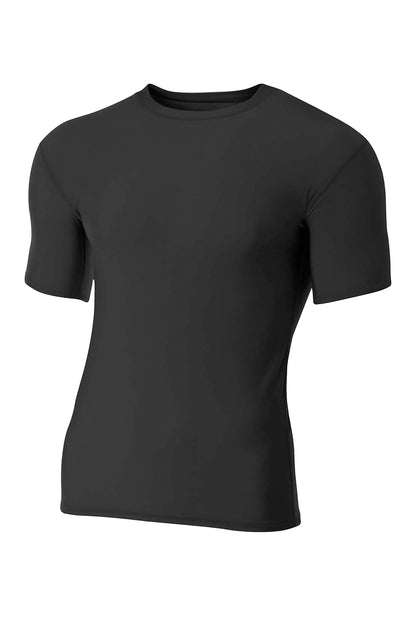 Custom Embroidered A4 T-Shirts  in Black