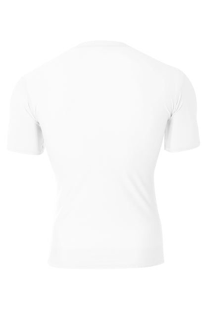 Custom Embroidered A4 T-Shirts  in White