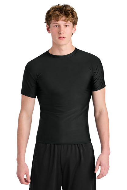 Custom Embroidered A4 T-Shirts  in Black