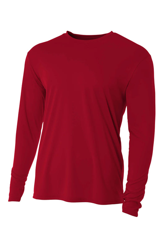 A4 Cooling Performance Long Sleeve Tee A4N3165 Cardinal