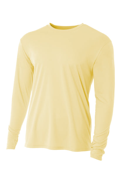 A4 Cooling Performance Long Sleeve Tee A4N3165 Light Yellow