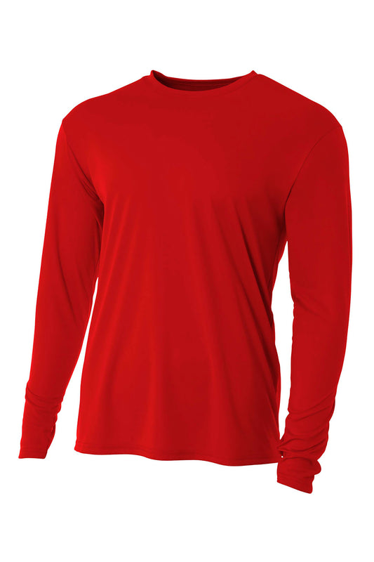 A4 Cooling Performance Long Sleeve Tee A4N3165 Scarlet