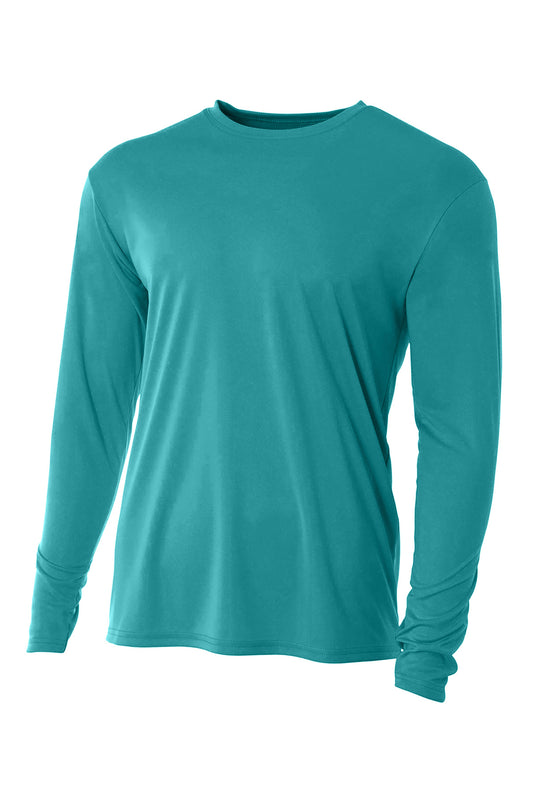 A4 Cooling Performance Long Sleeve Tee A4N3165 Teal