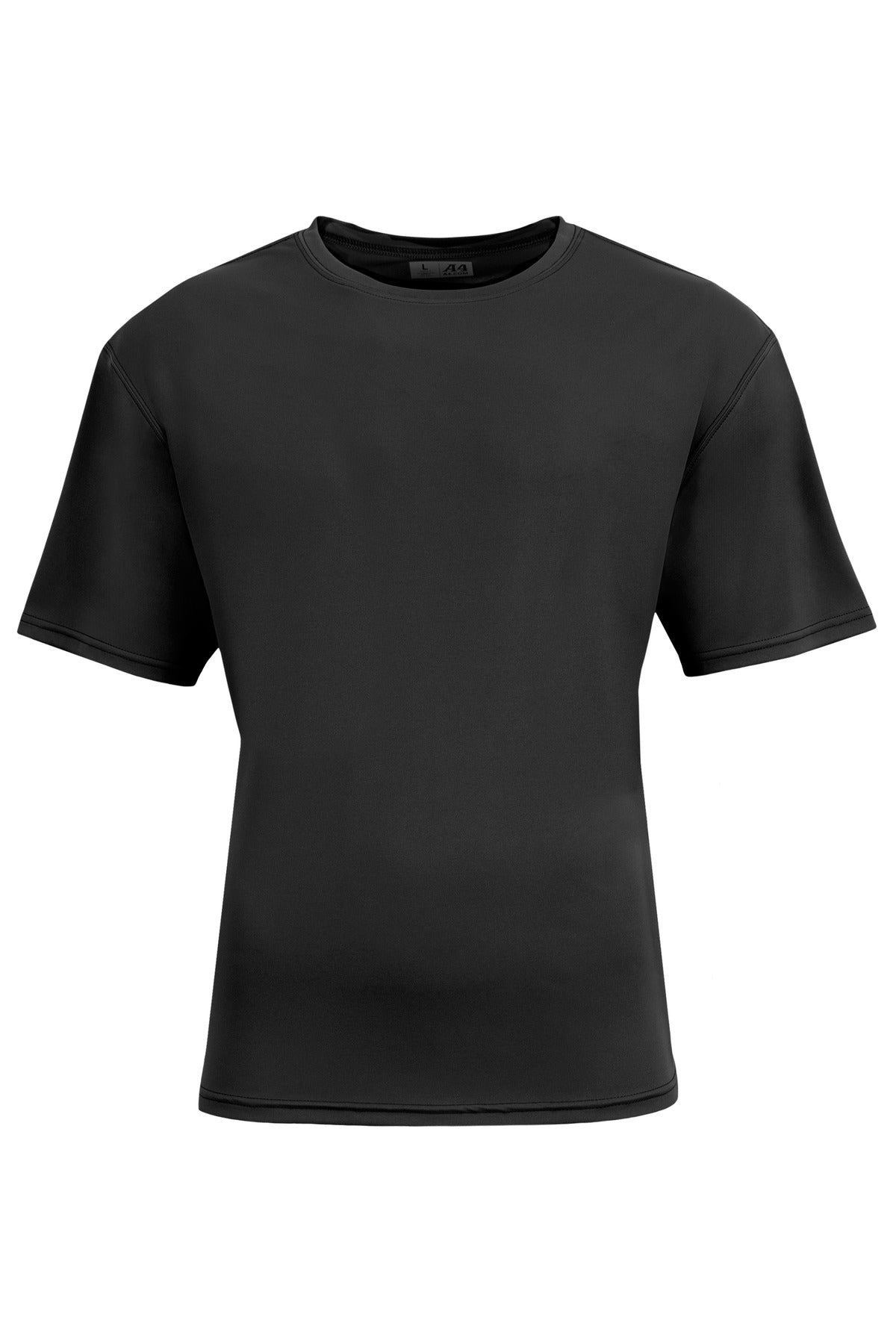 Custom Embroidered A4 T-Shirts  in Black