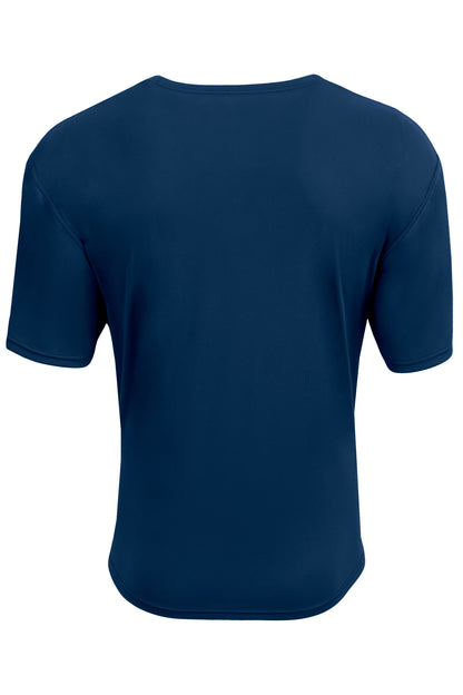 Custom Embroidered A4 T-Shirts  in Navy