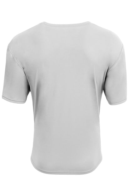 Custom Embroidered A4 T-Shirts  in Silver