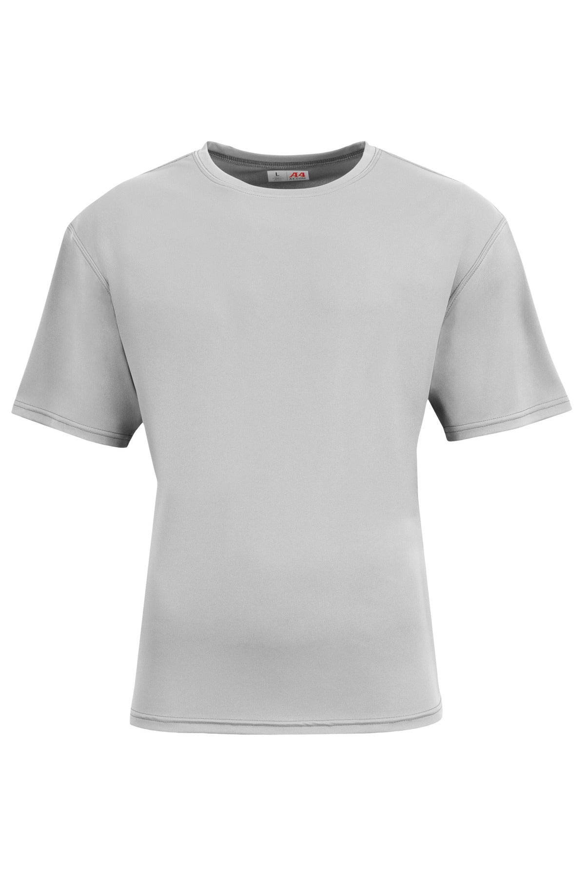 Custom Embroidered A4 T-Shirts  in Silver