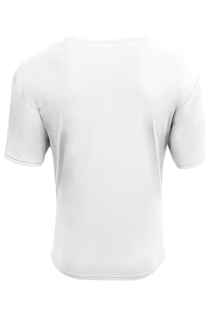 Custom Embroidered A4 T-Shirts  in White