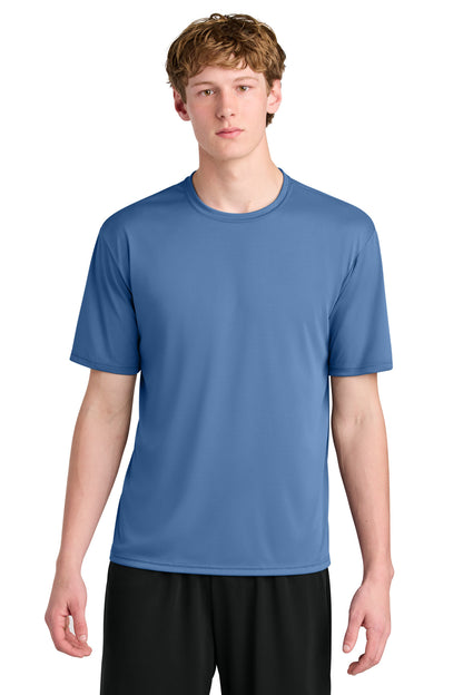 Custom Embroidered A4 T-Shirts  in Light Blue