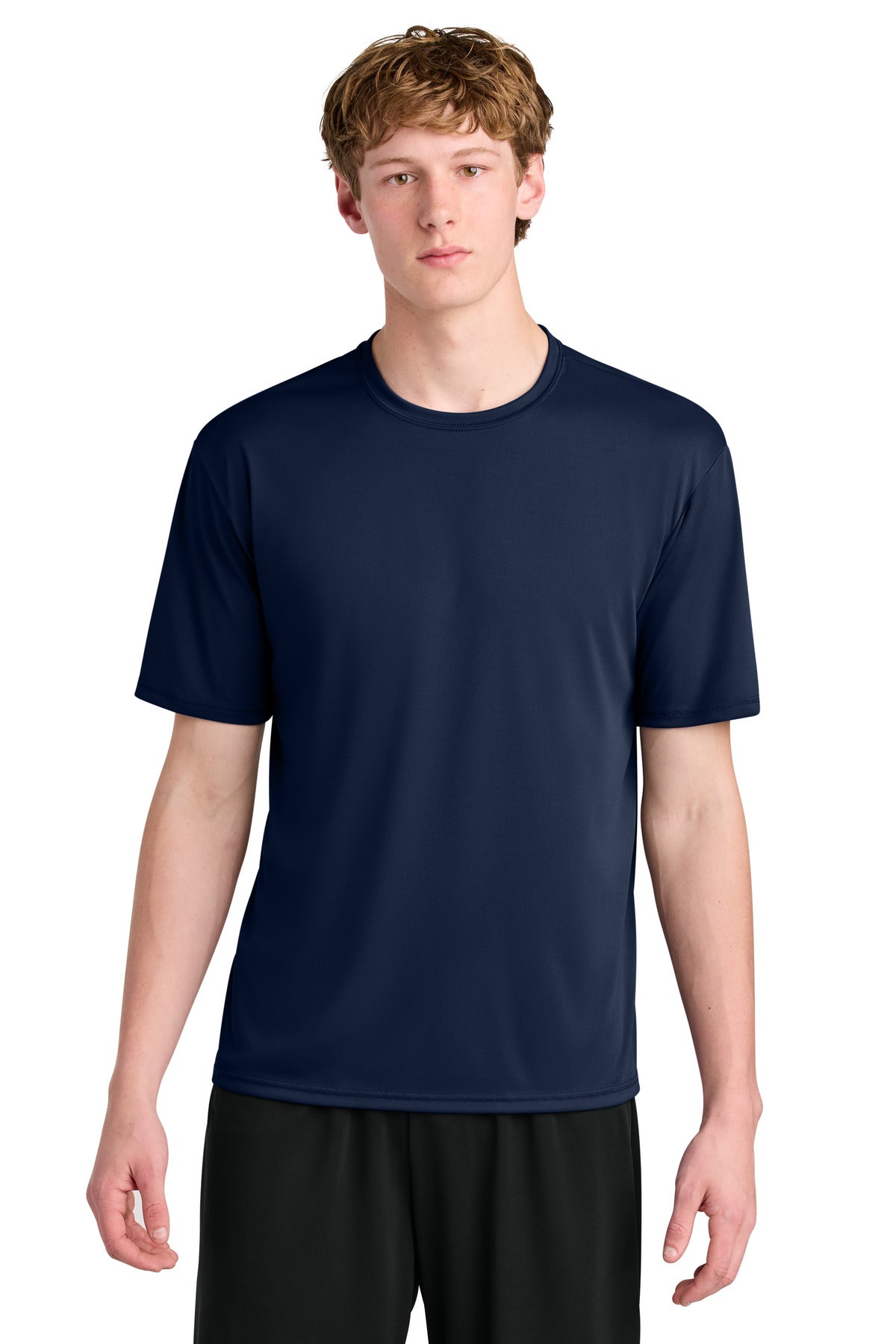 Custom Embroidered A4 T-Shirts  in Navy